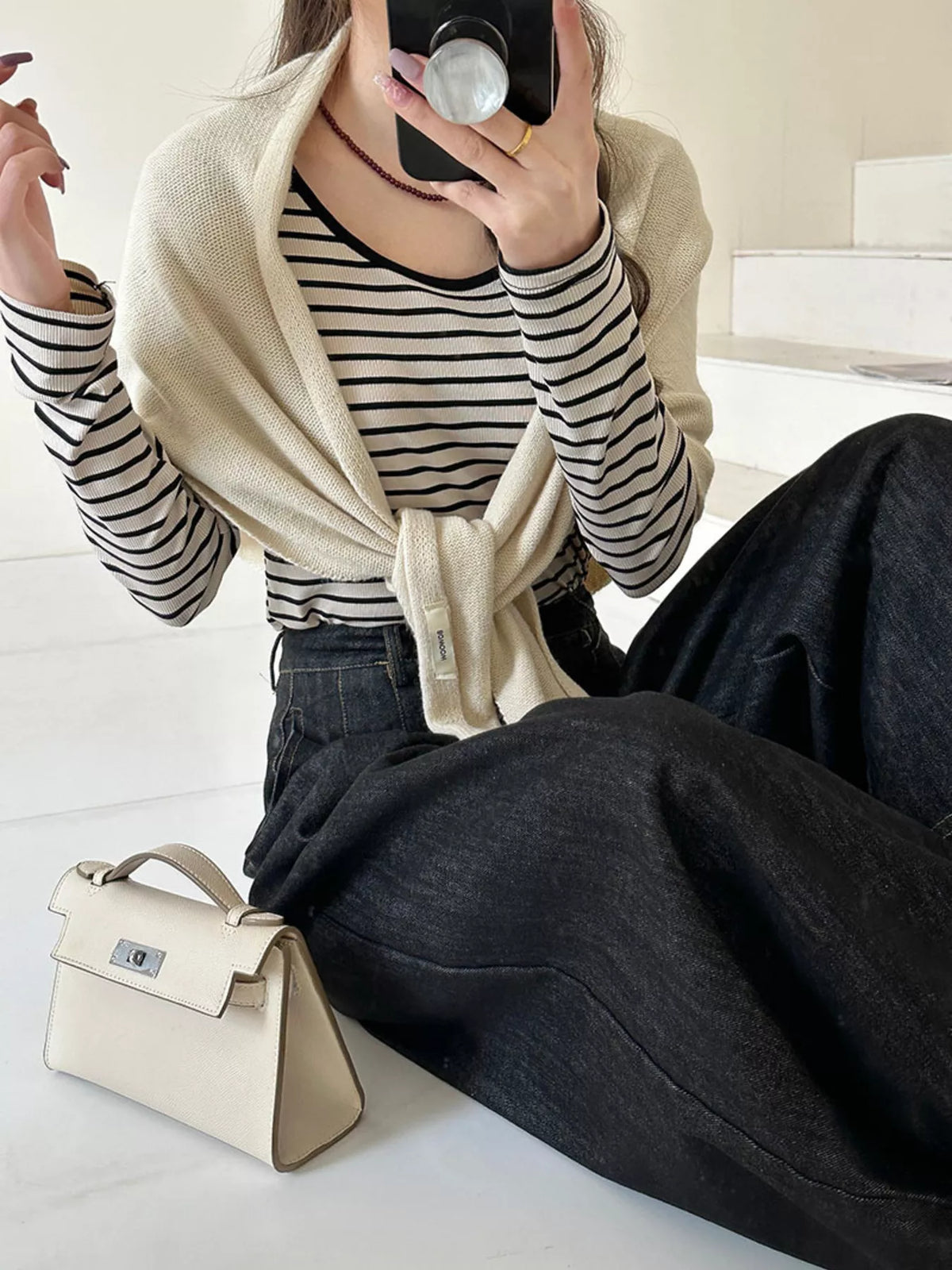 Knitted Solid Color Wool Scarf