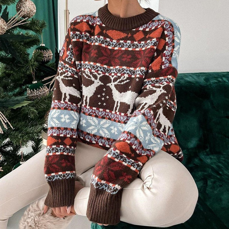 Classic Cozy Crew Neck Winter Sweater