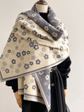 Ditsy Floral Print Warm Winter Scarf