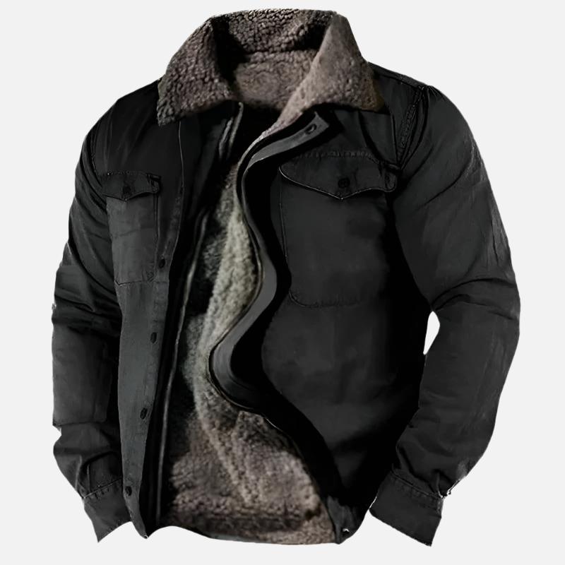 Fleece Lined Mens Insulated Winter Jacket