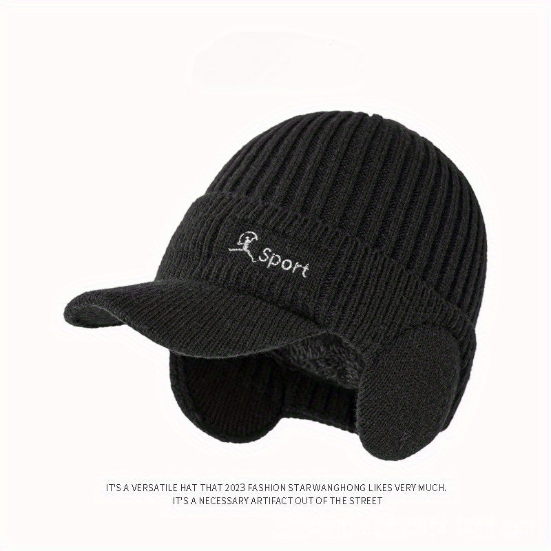 Pandaize Cozy Unisex Fleece-Lined Hat for Winter
