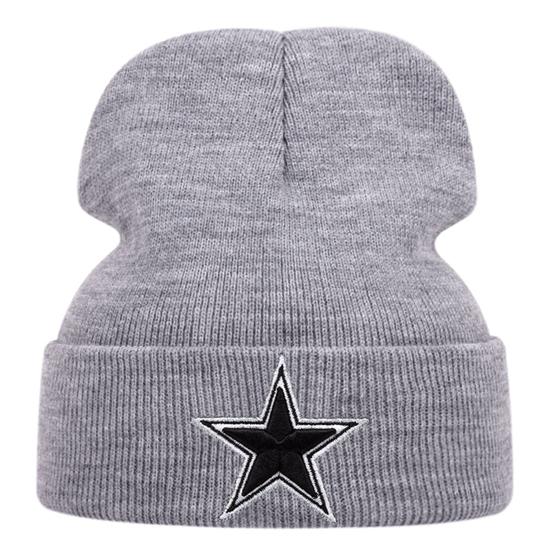 Pandaize Winter Knitted Star Beanie: Stylish Ear-Warming Hat for Outdoor Activities