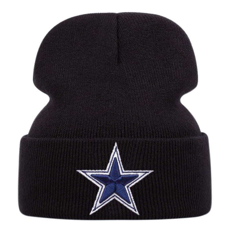 Pandaize Winter Knitted Star Beanie: Stylish Ear-Warming Hat for Outdoor Activities