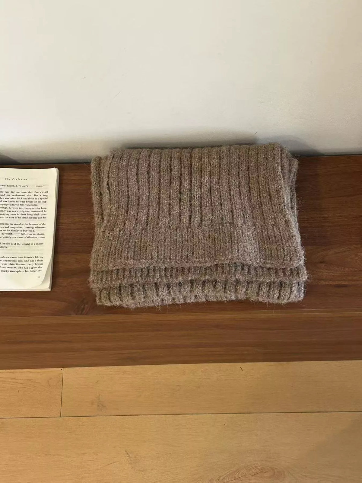 Cozy Knitted Wool Winter Scarf