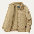 Warm Waterproof Men's Fleece Jacket with Pockets