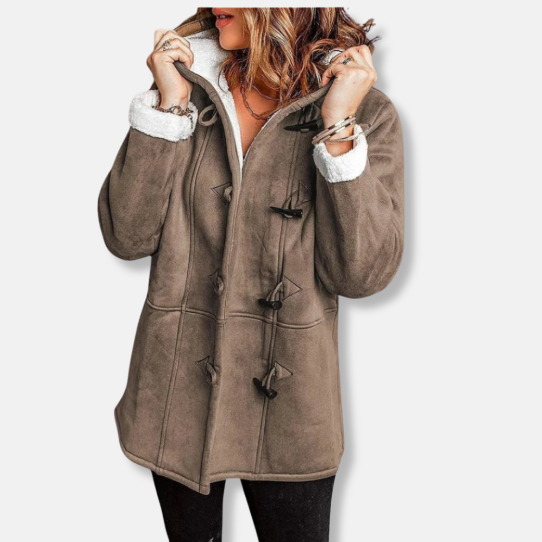 Soft Hooded Winter Duffle Coat