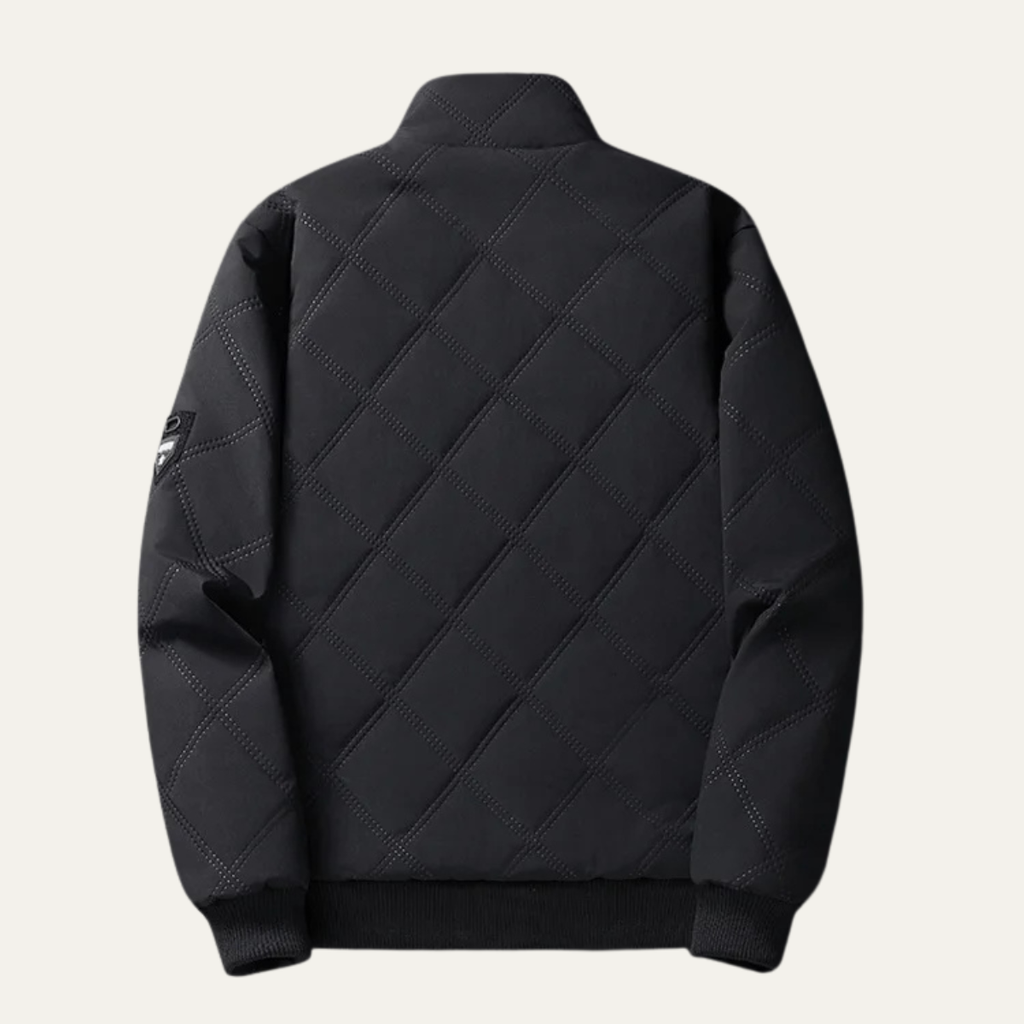 Thick Insulated Quilted Men's Winter Fleece Jacket