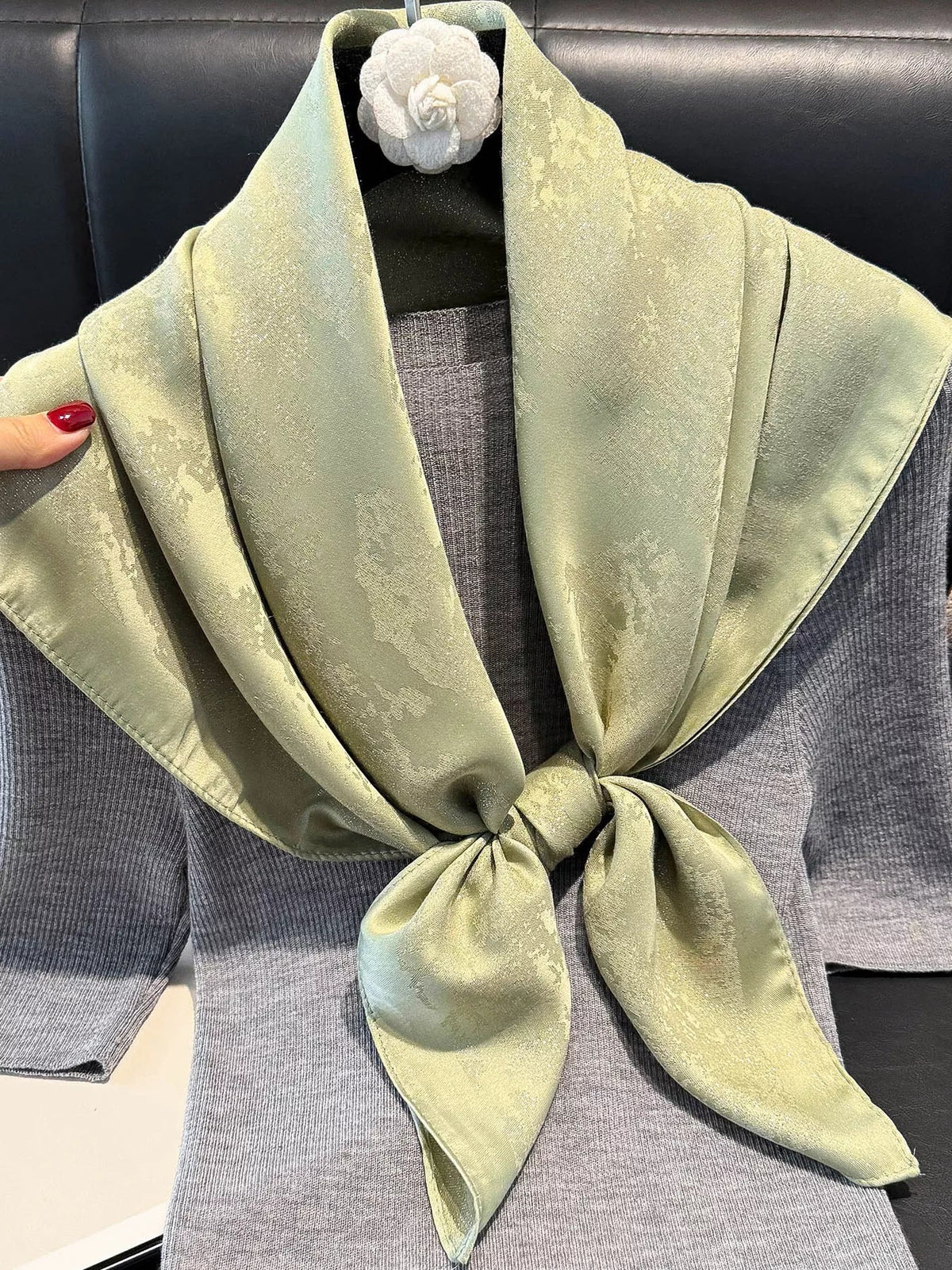 Lightweight Silky Square Scarf