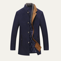 Warm Men's Classic Quilted Wool Winter Coat