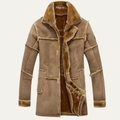 Luxury Men's Faux Suede Leather Winter Coat