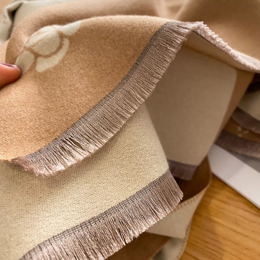 Raw Hem Cotton Scarf