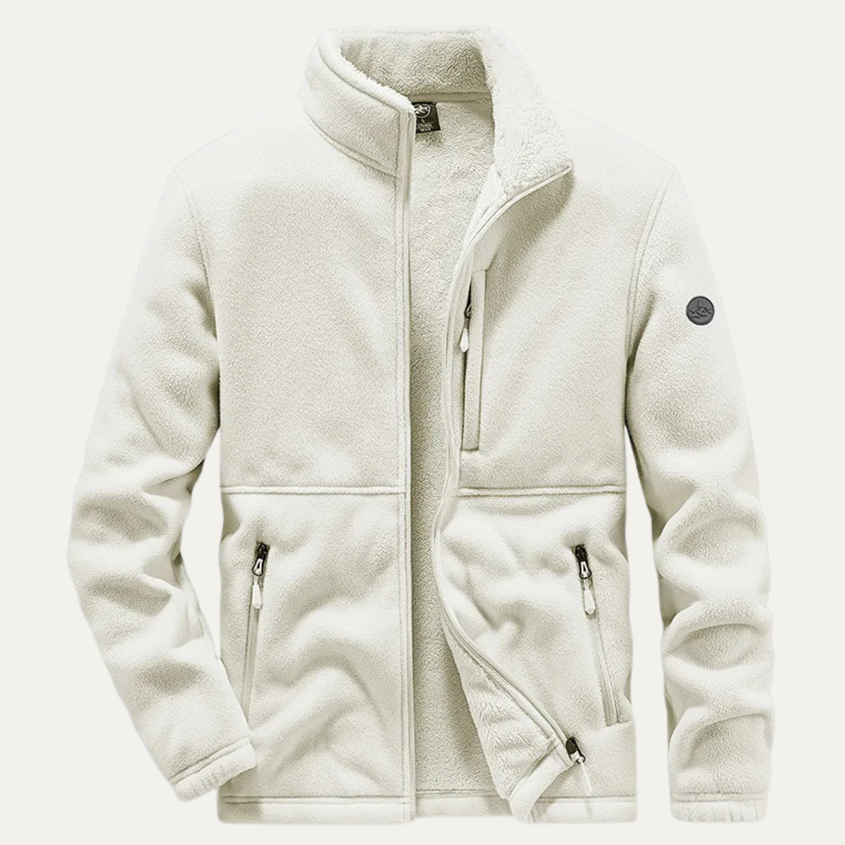 Warm Mens Fleece Zip Up Winter Coat