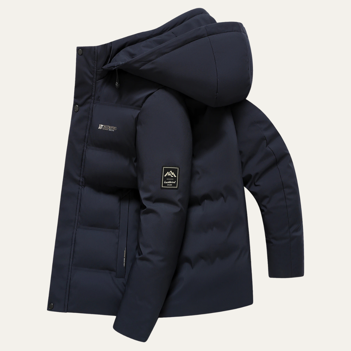 Men's Heavy Insulated Hooded Winter Puffer Coat