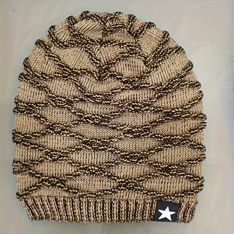 Pandaize Fleece Lined Beanie: Unisex Warm Knit Hat for Skiing & More