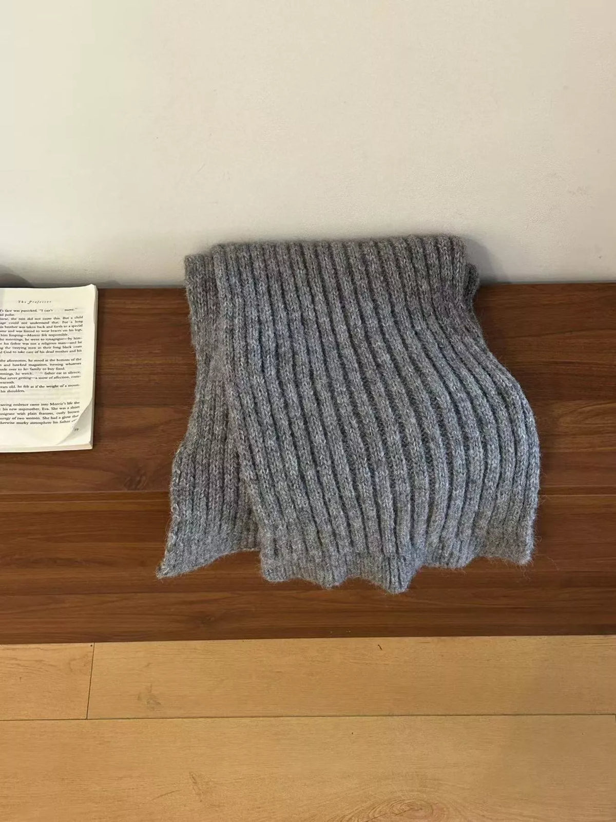 Cozy Knitted Wool Winter Scarf