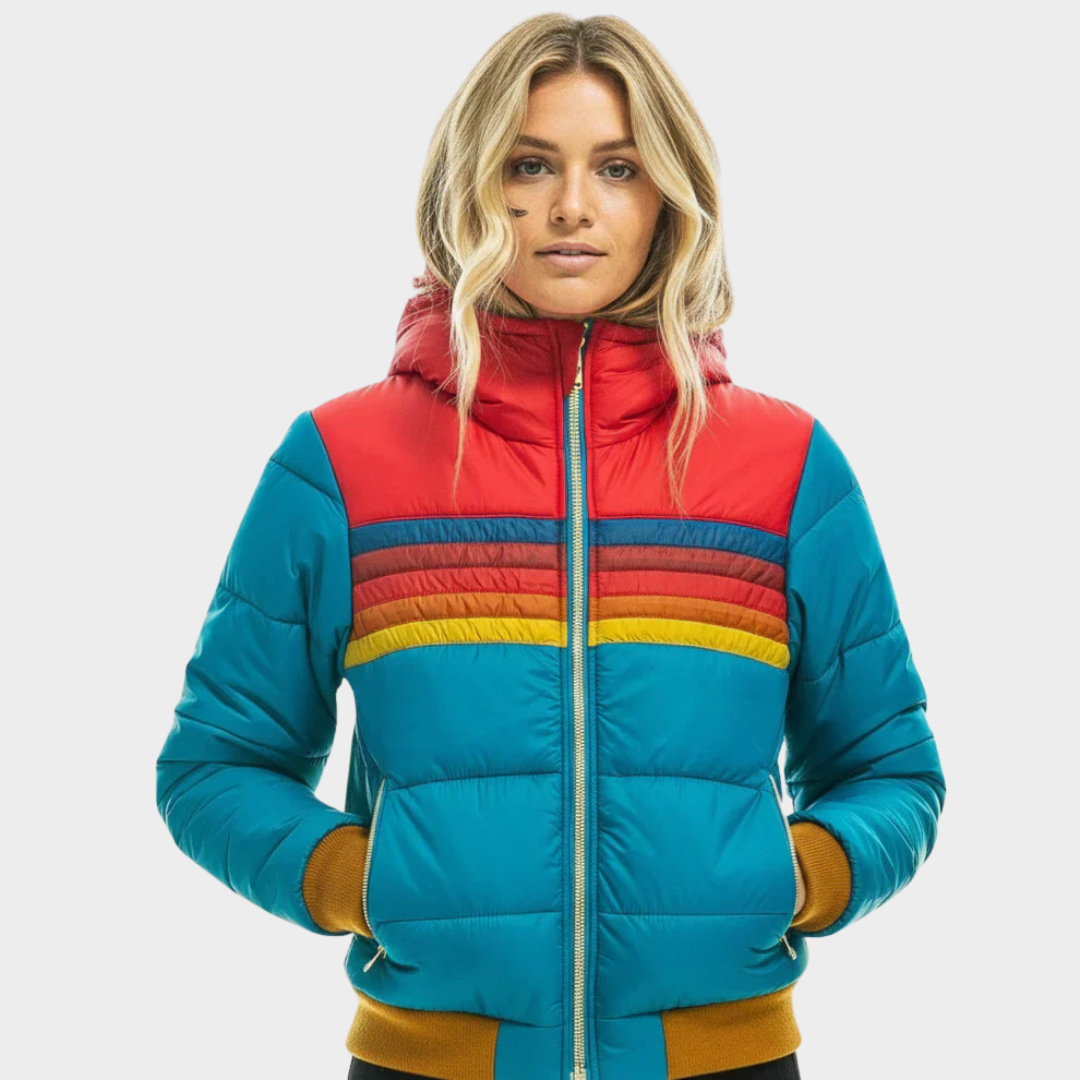 Colorful Vintage Puff Winter Jacket