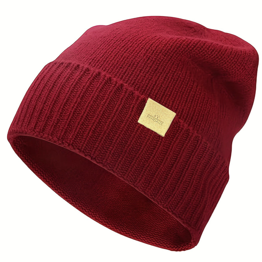 Pandaize Premium Merino Wool Knit Beanie | Unisex Solid Color Skull Cap for Winter