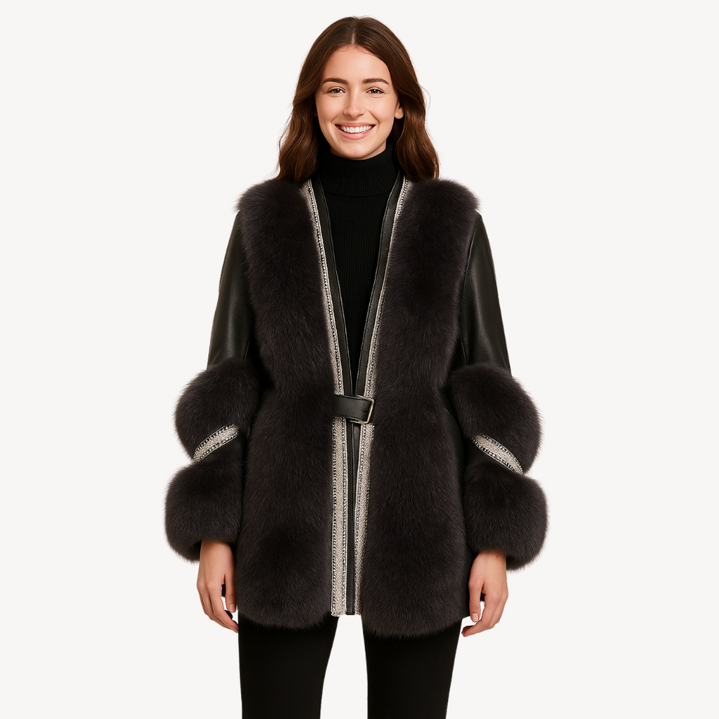 Luxurious Women's Long Fur Jacket