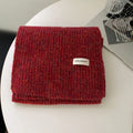 Cozy Chunky Ribbed Knitted Winter Scarf