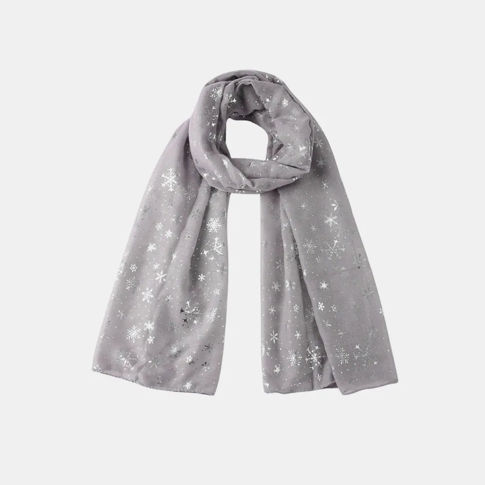 Thermal Snowflake Polyester Scarf