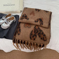 Leopard Heart Warm Scarf