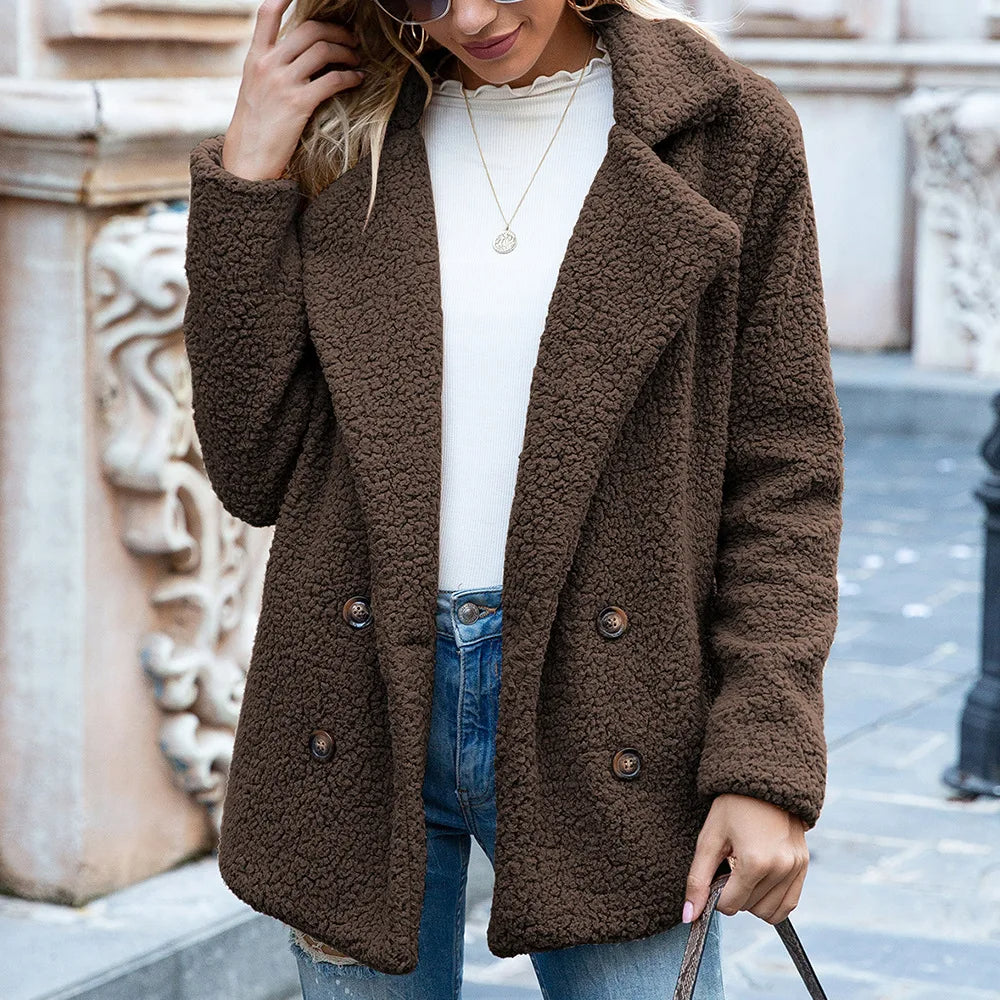 Classic Double Breasted Warm Winter Coat