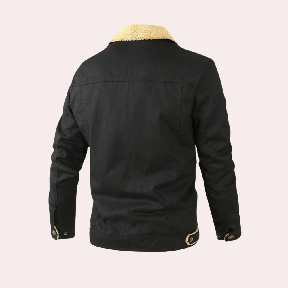 Warm Fleece Lined Men's Coat