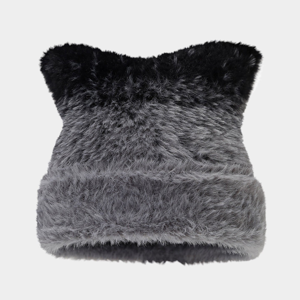 Cute Cat Ear Gradient Beanie - Cozy Knit Hat