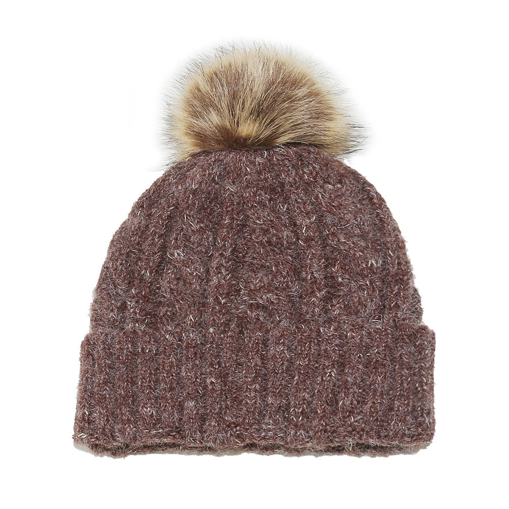 Cozy Cable Knit Beanie with Pom-Pom | Winter Warmth