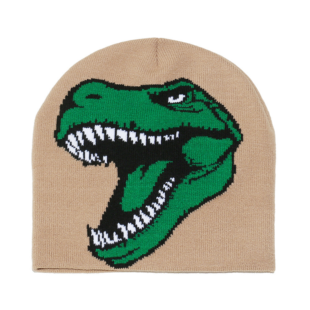 Cute Dinosaur Knit Beanie - Cozy Winter Hat