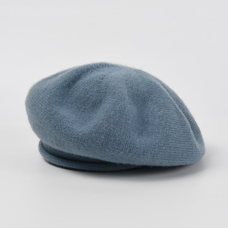 Cozy Knit Beret: Chic Autumn/Winter Painter Hat