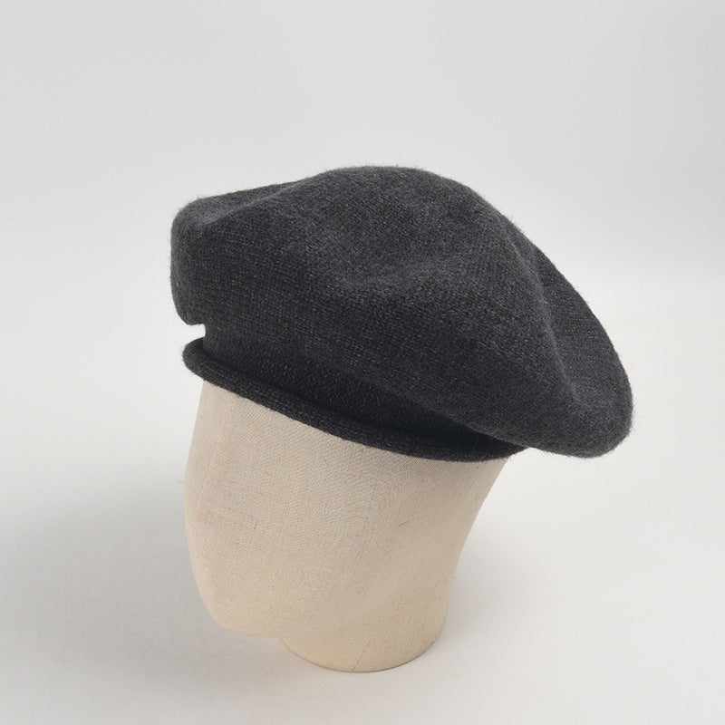 Cozy Knit Beret: Chic Autumn/Winter Painter Hat