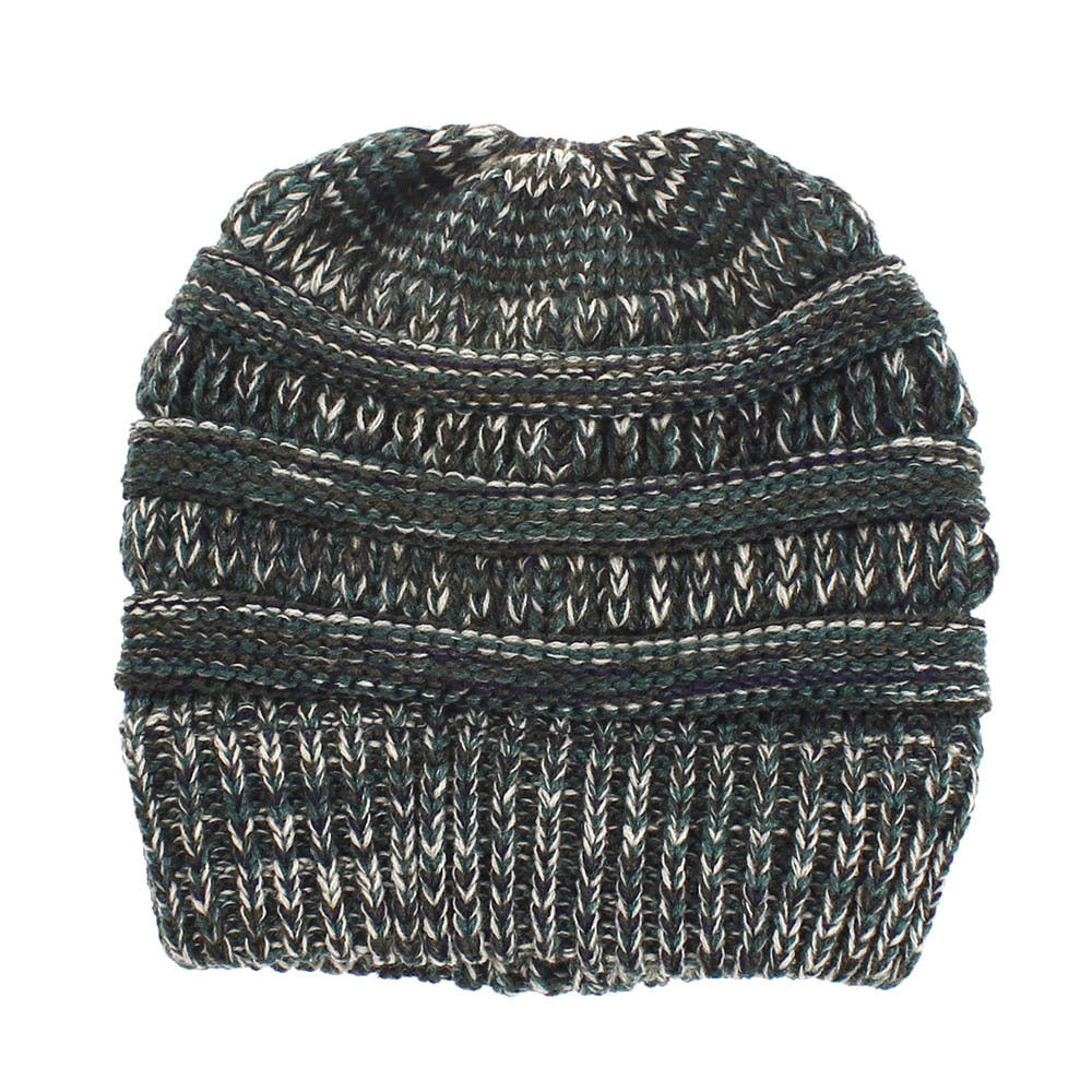 Chic Ponytail Knit Hat - Cozy & Stylish