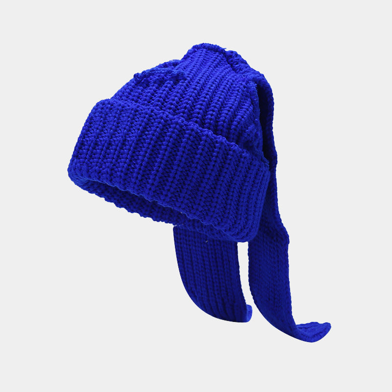Cute Rabbit Ear Knit Hat for Cozy Winter Warmth
