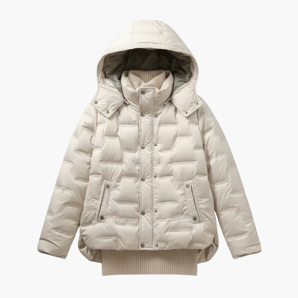 Warm Women's Quilted Hooded Parka Jacket