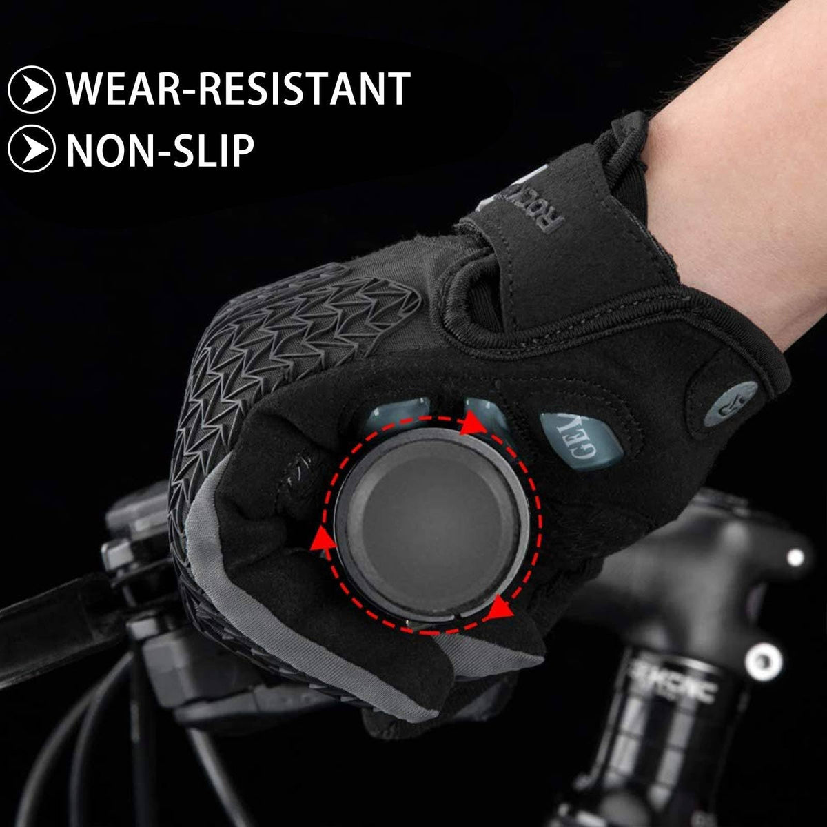 ROCKBROS Winter Cycling Windproof Anti-Slip Thermal Bike Gloves for Cycling,Biking,Running