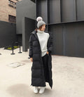 Warm Waterproof Women's Parka Coat with Hood and Pockets