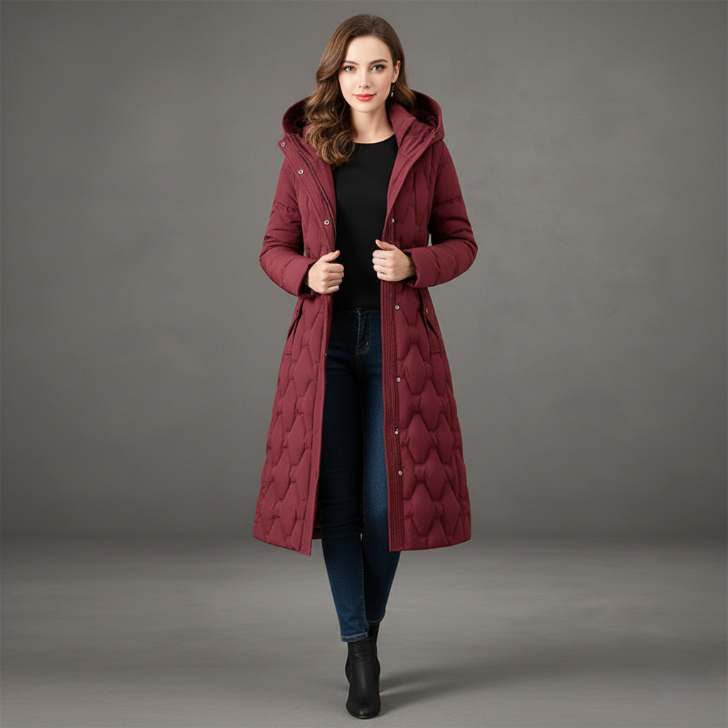 Warm Women's Quilted Puffer Parka Coat