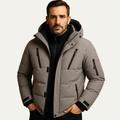Insulated Men's Padded Hooded Down Jacket