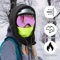 ROCKBROS Wind Resistant Ski Mask Balaclava Winter Fleece Hood Warm Face Cover Hat Scarf