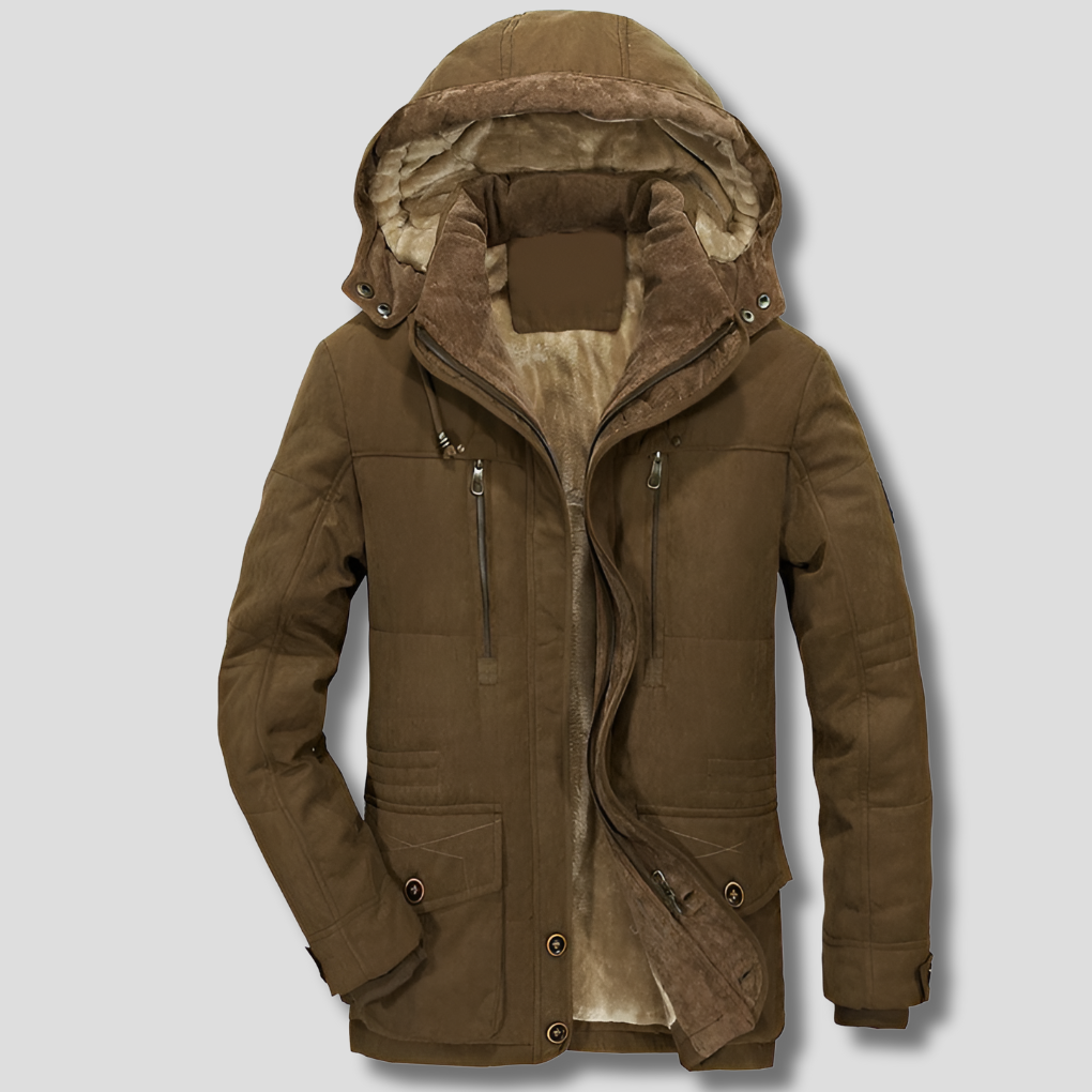Men's Insulated Waterproof Windproof Parka Coat
