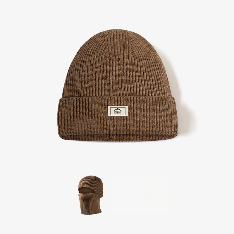 Thickened Knitted Beanie Balaclava 2-in-1 - Winter Warm Cold-Proof Headgear - Unisex Versatile Hat