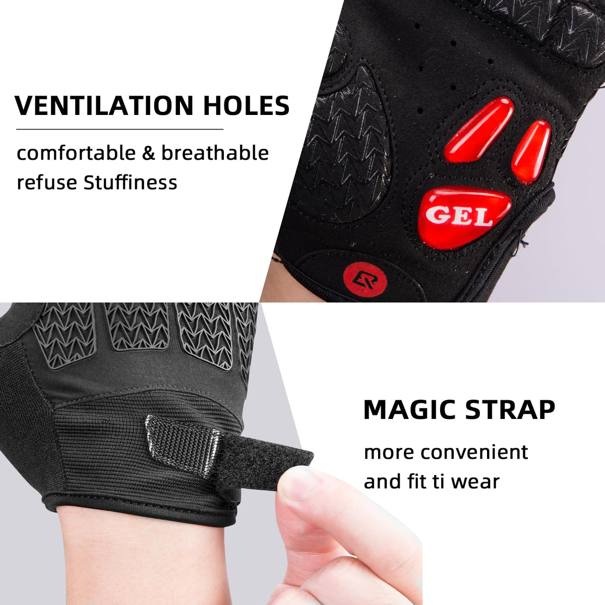 ROCKBROS Winter Cycling Windproof Anti-Slip Thermal Bike Gloves for Cycling,Biking,Running