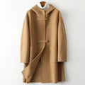 Casual Hooded Knee Length Parka Coat