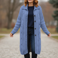 Warm Cable Knit Winter Coat