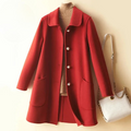 Classic Fit Knee Length Button Coat