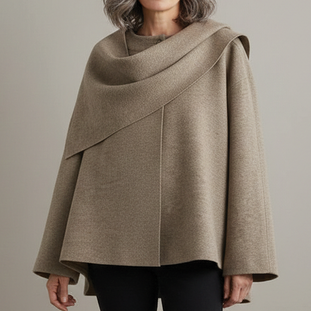 Chic Slanted Snow Coat