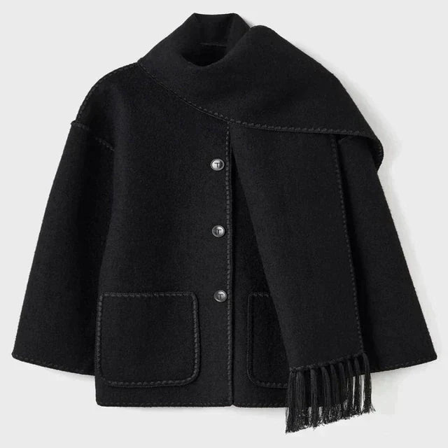 Casual Open Front Fringe Jacket