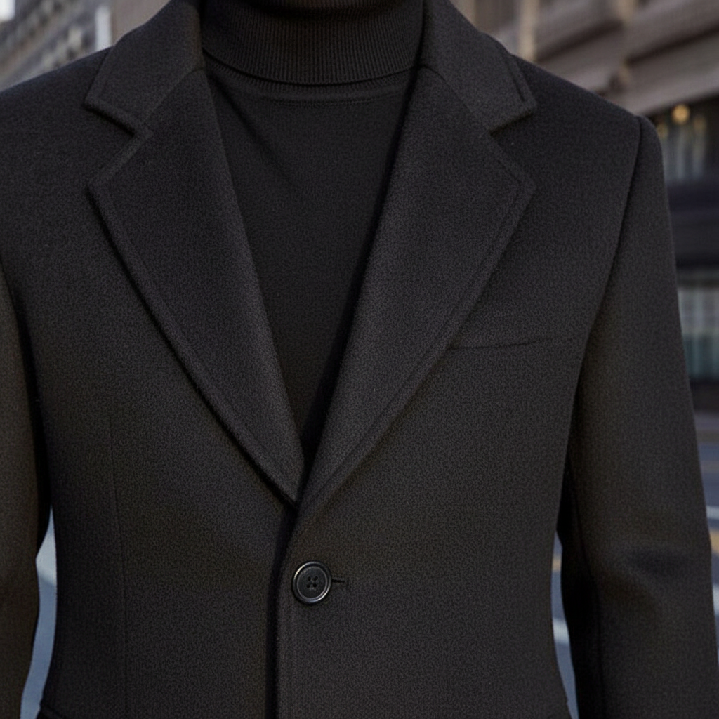 Warm Mens Winter Overcoat