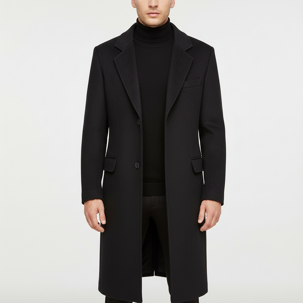 Warm Mens Winter Overcoat